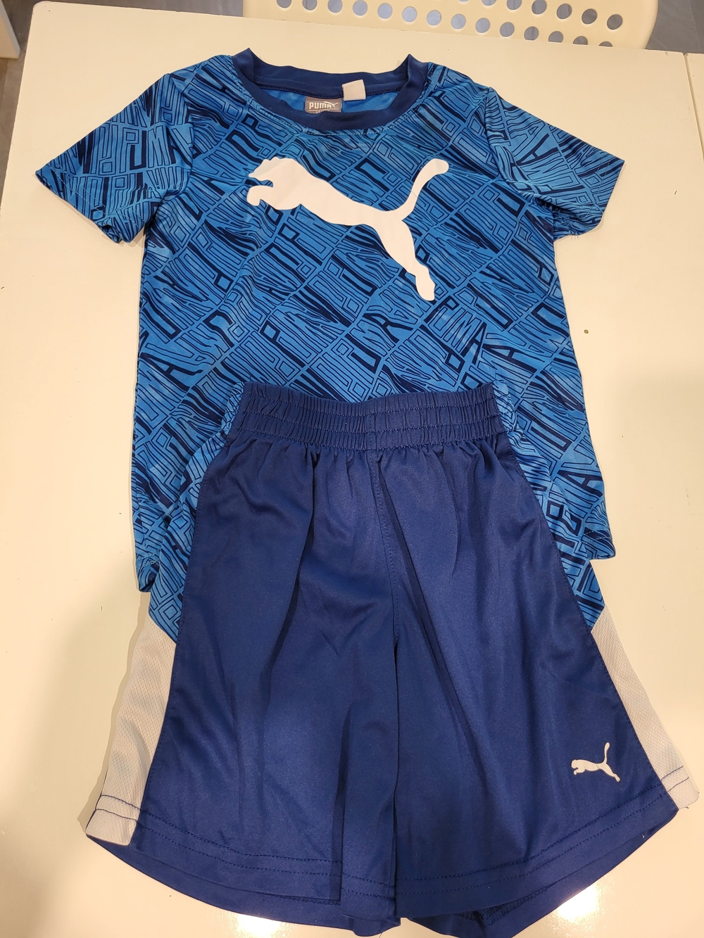 Kids Puma Blue Matching Set - Size 4